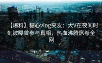 【爆料】糖心vlog突发：大V在夜间时刻被曝曾参与真相，热血沸腾席卷全网
